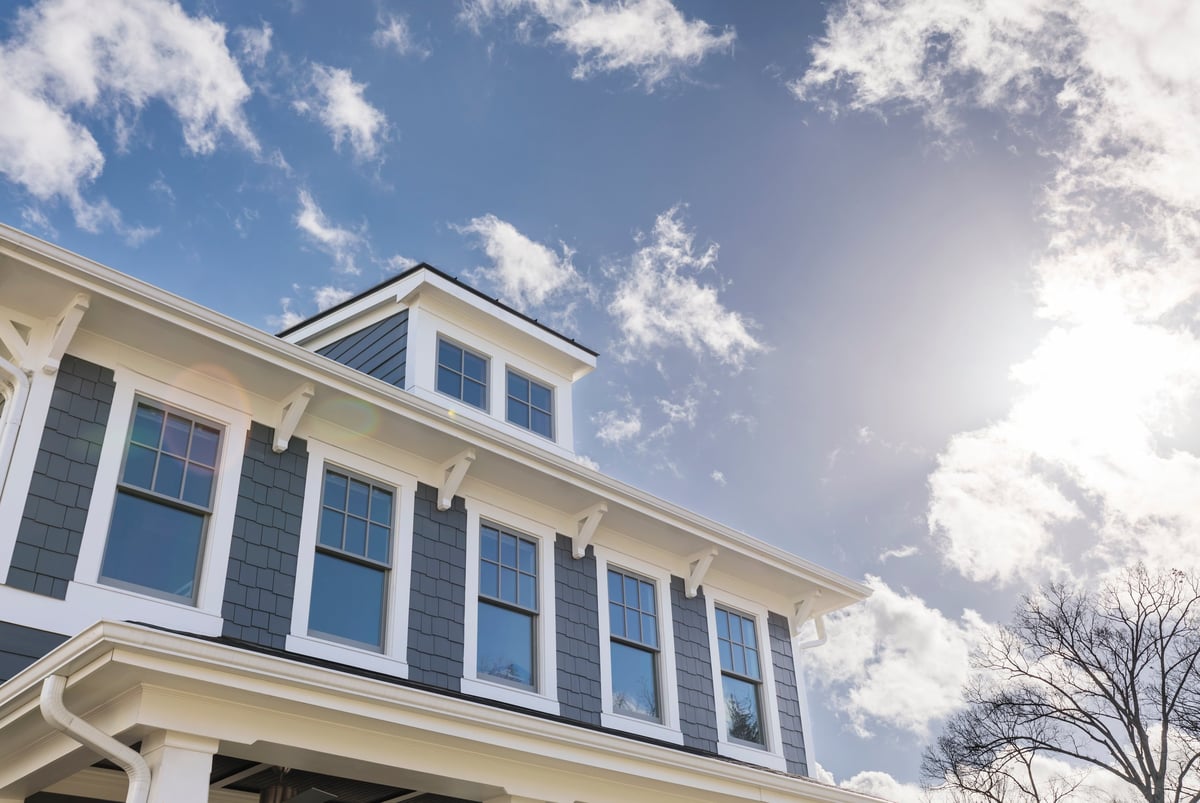 House with clean sparkling windows