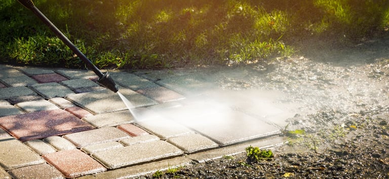 Clean gutters protecting a home