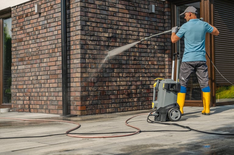 Professional pressure washing in Katy Texas